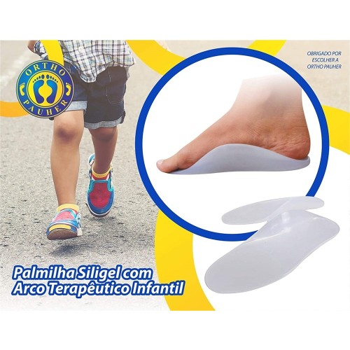 Palmilha Siligel c/ Arco Terapeutico Infantil 29/30 Ortho Pahuer 8000I