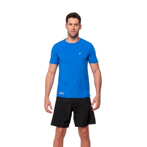 Camisa UV Manga Curta Masculina Azul RR005 Radar UV - COR: Azul, TAMANHO: M