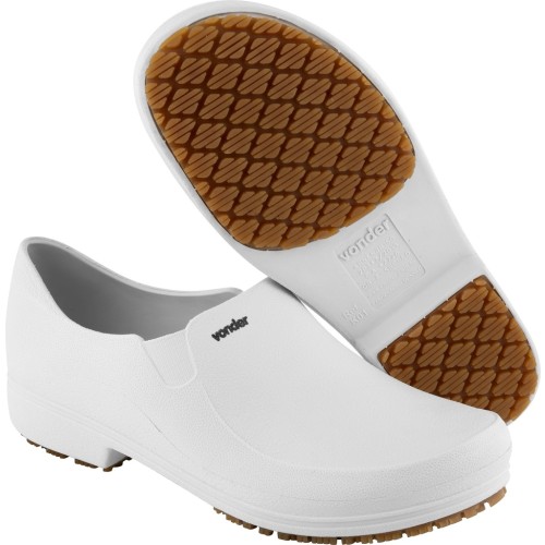 Sapato Ocupacional Classic, com Salto, Branco, TAM 44, VONDER 7007000044