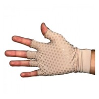 Luva Curta com Antiderrapante e Protecao UV Chocolate M New Form 81004