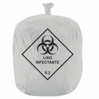 Saco P/ Descarte de Residuos Infectantes 30L 59x62cm (6Kg) c/100un Rava