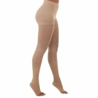 Meia de Compressao Venosan 6000 20-30 AT Meia Calça M Pe Aberto Bege