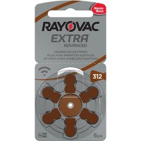 Pilha Auditiva 312 Rayovac Extra C/ 6 312AUX-6XEBRA