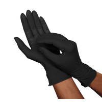 Luva Nitrilica Industrial Preta P 6,5 100un Vabene