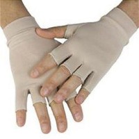 Luva Curta com Protecao UV Chocolate M New Form 81001